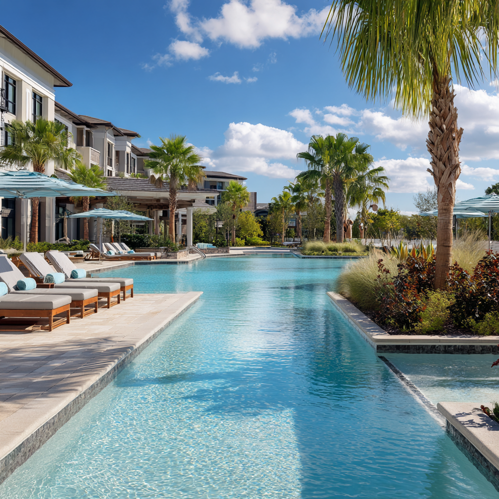 Partner facility resort-style pool